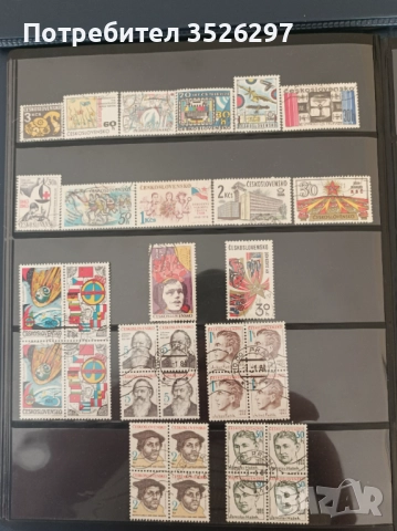 Колекции пощенски марки от бившата Чехословакия и от Дания, снимка 3 - Филателия - 52422043