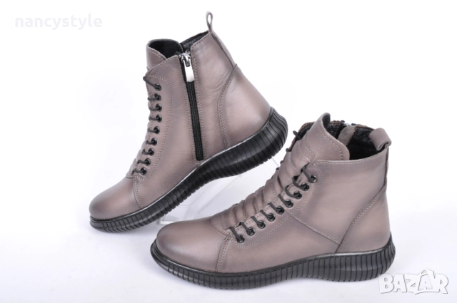 ЗИМА '24'25! Дамски боти от естествена кожа - Три цвята, снимка 6 - Дамски боти - 52154073