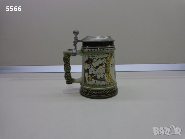 Чаша за бира оригинален Gerz Gerzit Ceramic - Западна Германия, снимка 1 - Антикварни и старинни предмети - 37100663