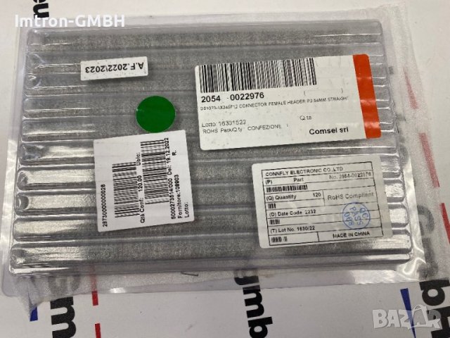 Конектор едноредов рейка Socket CONNFLY  DS1023 - 1x24SF12 / п 2,54 мм, снимка 3 - Друга електроника - 44030099