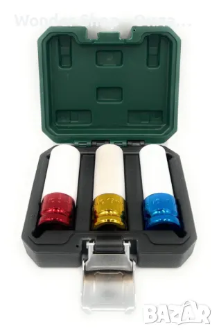 📦 Професионален комплект ударни вложки 17/19/21 мм – Здравина и прецизност в едно 📦