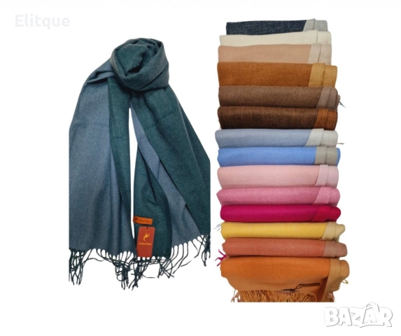 Луксозен дамски шал,двулицев, снимка 2 - Шалове - 52839493