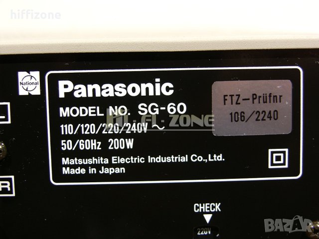 Ресивър  Panasonic sg-60 , снимка 10 - Ресийвъри, усилватели, смесителни пултове - 40165413