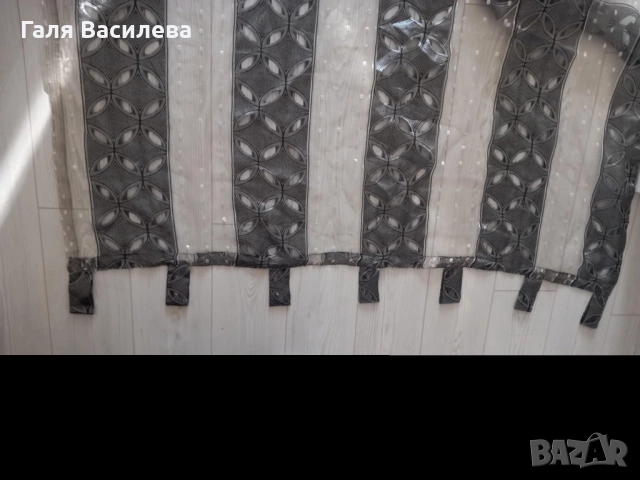 Сребристо перде, снимка 2 - Пердета и завеси - 52974882