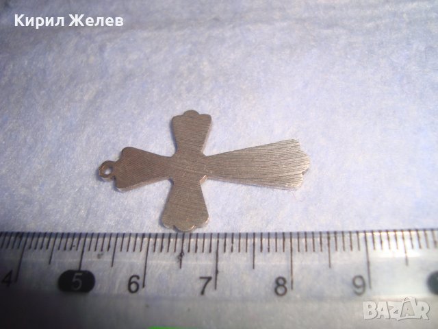 СТАРО РЕЛЕФНО СРЕБЪРНО КРАСИВО КРЪСТЧЕ НАГРЪДНО 27245, снимка 4 - Антикварни и старинни предмети - 36852373