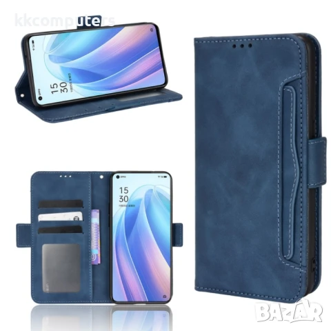OPPO Reno7 5G / Find X5 Lite Wallet Калъф и Протектор