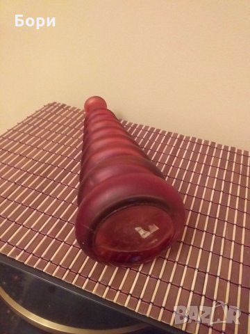 Стъклена ваза - (бутилка), снимка 4 - Вази - 27550998