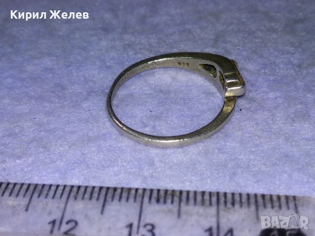 Стар СКЪПОЦЕНЕН СРЕБЪРЕН АНГЛИЙСКИ АР ДЕКО ПРЪСТЕН СРЕБРО 925 с ЦИТРИН 40319, снимка 8 - Пръстени - 43221726