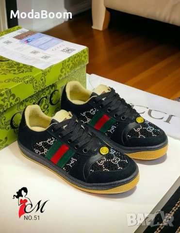 🖤Gucci уникални дамски черни обувки🖤, снимка 2 - Маратонки - 43806749