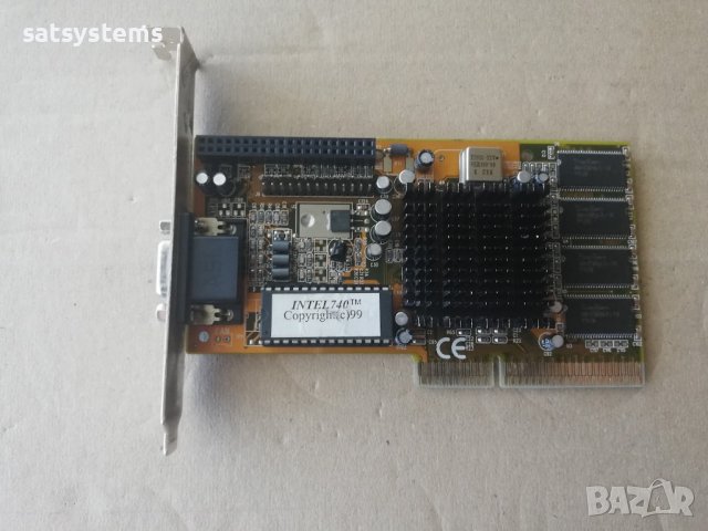 Видео карта Intel 740 8MB AGP, снимка 1