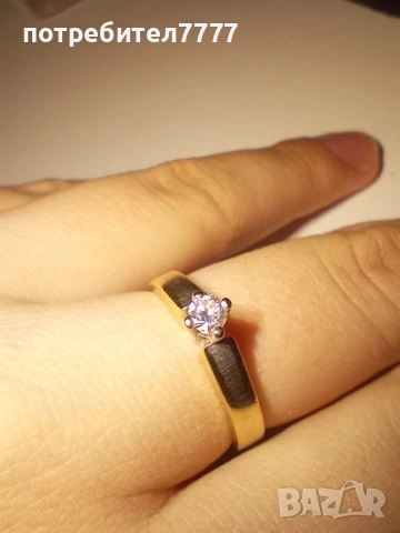 Дамски диамантен златен пръстен, снимка 17 - Пръстени - 53136260