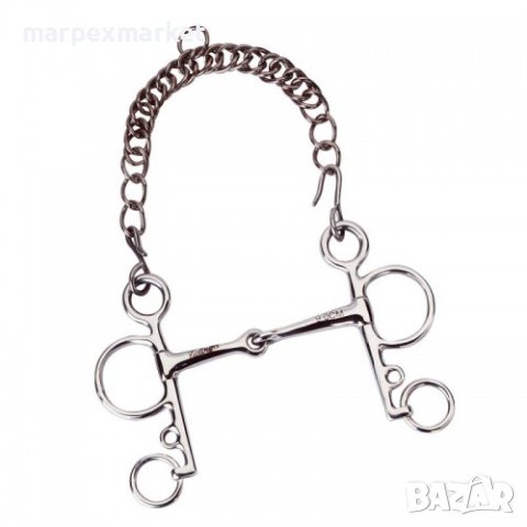 Чупещ пелхам за коне с тънък мундщук - FEELING, снимка 2 - Коне - 43878984