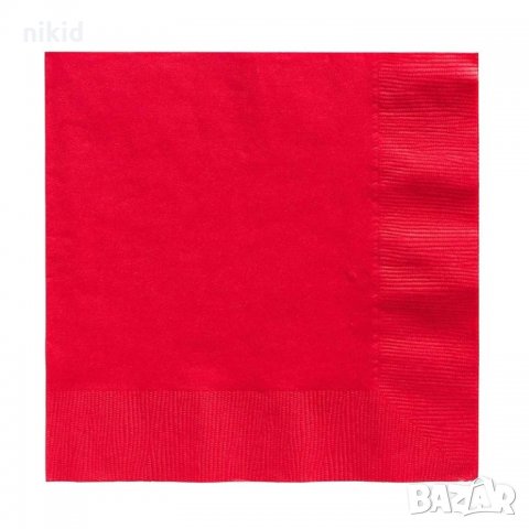 10 бр червени салфетки парти , снимка 2 - Други - 32856592
