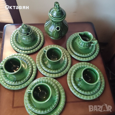 Керамичен сервиз за чай,19 части, снимка 8 - Сервизи - 53278921
