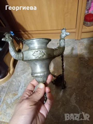Две кандила от алуминий , снимка 5 - Антикварни и старинни предмети - 49497099