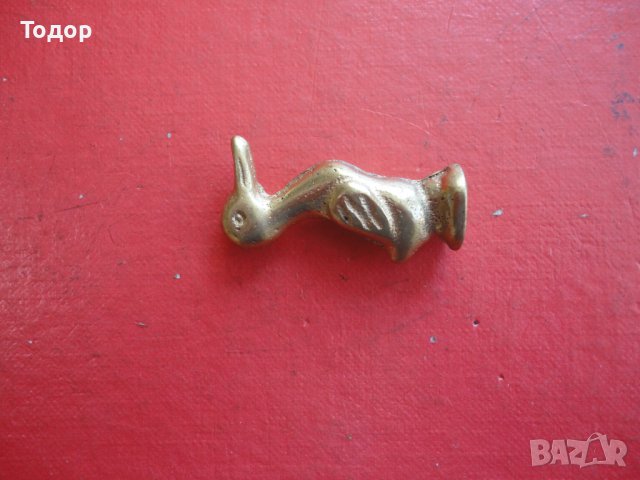 Старинен бронзов печат фигурка пате , снимка 5 - Колекции - 40156430