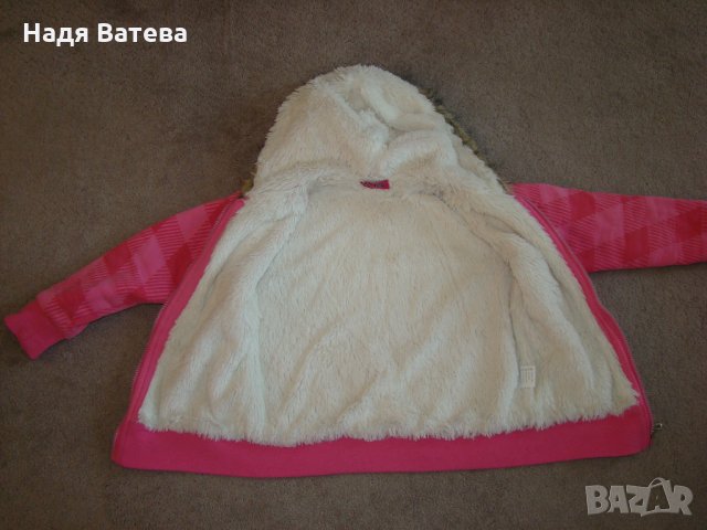 Суичър с дебела подплата за момиче., снимка 3 - Детски анцузи и суичери - 26906534