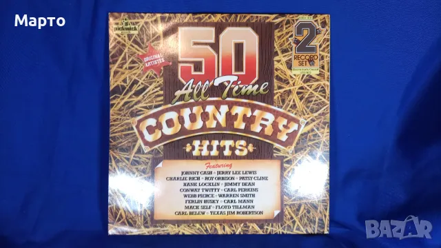 Двоен албум грамофонни плочи, винил, кънтри, сборен ALL TIME country hits 50 песни, Англия, снимка 2 - Грамофонни плочи - 49677343