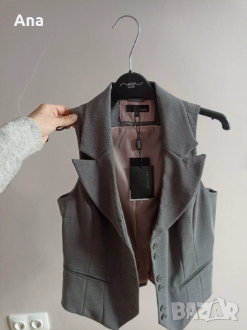 Сиво сако Next без ръкав