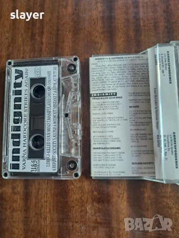 Оригинална касета Indignity/Outrage Varna hard core, снимка 2 - Аудио касети - 48740504