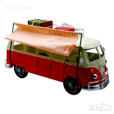 Метален ван, Винтидж, Ретро Декорация VW Bus, снимка 2 - Антикварни и старинни предмети - 50401838