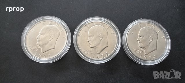 Оригинална монета. САЩ. Долар. Един Американски долар .1971 година., снимка 5 - Нумизматика и бонистика - 27667427