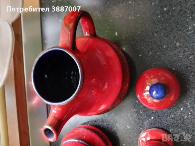 Винтидж керамичен сервиз за чай, снимка 7 - Чаши - 52345169