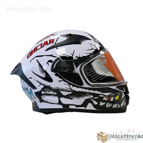 Каска за мотор 108 - размер L - White