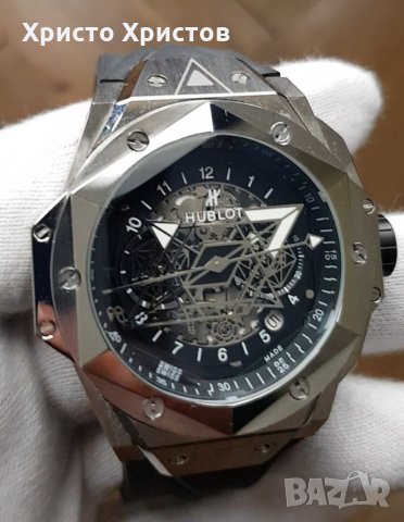 Мъжки луксозен часовник Hublot Sang Bleu II, снимка 3 - Мъжки - 33178401