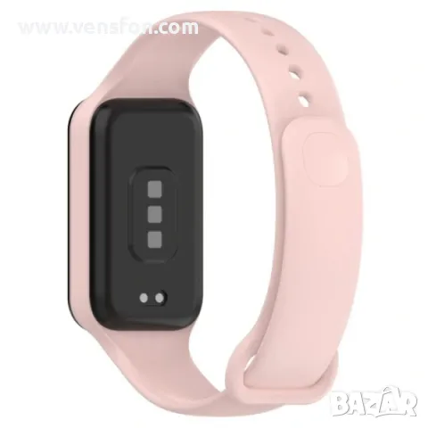 Силиконова каишка за Xiaomi Mi Band 8 Aktive /розова/, снимка 3 - Каишки за часовници - 49401729