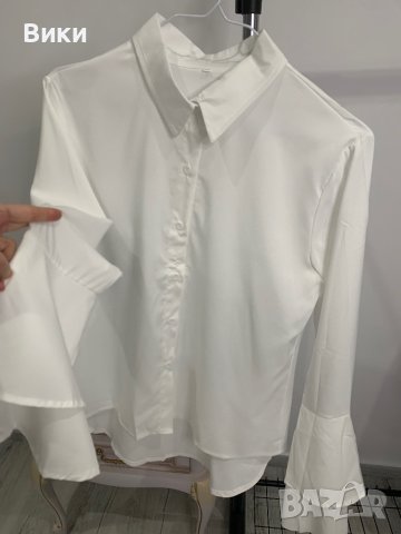 Бяла риза в размер L, снимка 6 - Ризи - 44096870