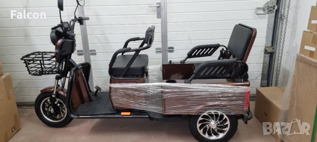Електрическа триколка А10 карго лукс двуместна товарна, снимка 4 - Мотоциклети и мототехника - 43955686