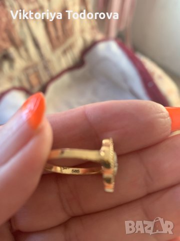 Нов златен пръстен 14К злато -СПЕШНО, снимка 6 - Пръстени - 39283179