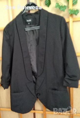 Дамско черно сако, снимка 1