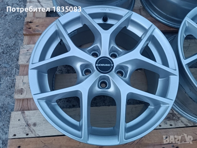 Лети джанти 16ки 5х108 Borbet, снимка 5 - Гуми и джанти - 52024618