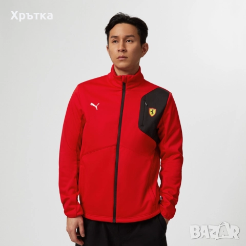 Puma Scuderia Ferrari F1 Logo Softshell - Оригинално мъжко яке р-р M, снимка 3 - Якета - 52666567