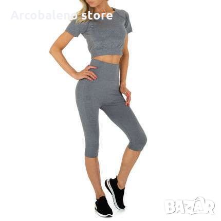 Дамски комплект от две части за джогинг и свободно време, 5цвята , снимка 5 - Спортни екипи - 33048355