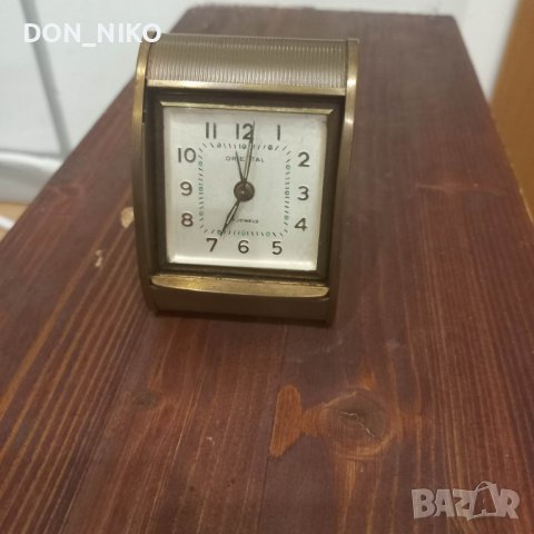 Настолен часовник/Туристически-Ориентал 7 jewels, снимка 5 - Антикварни и старинни предмети - 40553098