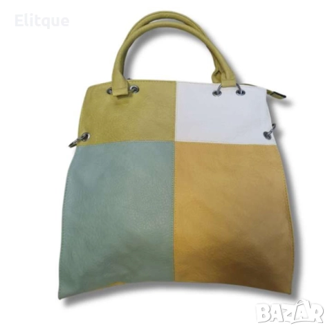 Стилна к. цветна дамска чанта, снимка 18 - Чанти - 52853537