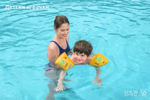 Детски надуваеми раменки Bestway Swim Safe S/M, 25 х 15 см, 3-6 г.  , снимка 5 - Надуваеми играчки - 49927821