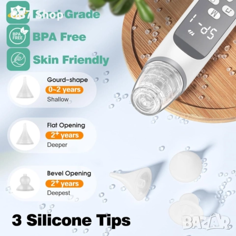 Електрически Бебешки Аспиратор за Нос – Безопасно, Бързо и Нежно Дишане, снимка 5 - Други - 52740734