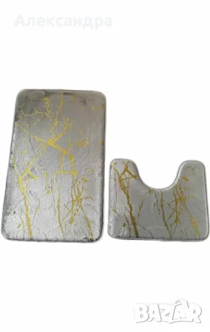 Комплект от 3 неплъзгащи се килимчета,мраморна визия, снимка 6 - Други - 49203496
