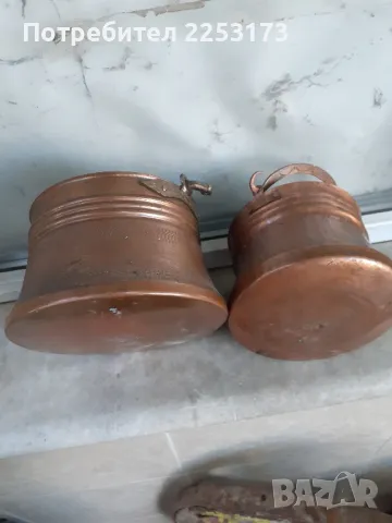 Медни менци с медни дръжки лот, снимка 3 - Декорация за дома - 47809157