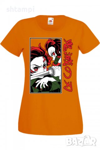 Дамска тениска Demon Slayer Tanjiro Nezuko Fighting,Анимация,игра,Празник,Повод., снимка 8 - Тениски - 38058643