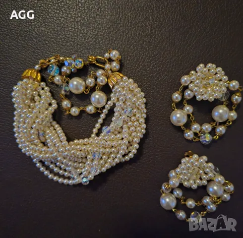 Комплект впечатляващи официални бижута, снимка 7 - Антикварни и старинни предмети - 40422049