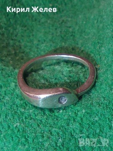 Стар СРЕБЪРЕН ПРЪСТЕН ВИСОКА ПРОБА СРЕБРО с ГНЕЗДО За МОНТИРАНЕ на СКЪПОЦЕНЕН КАМЪК 40920