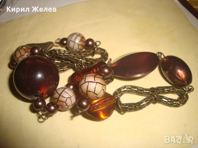 ВИНТИДЖ АРТ ХЕНД МЕЙД ОГЪРЛИЦА ГЕРДАН 22843, снимка 5 - Колиета, медальони, синджири - 33395648