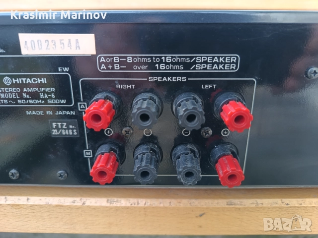 hitachi ha-6 *Продавам*, снимка 5 - Ресийвъри, усилватели, смесителни пултове - 34814533