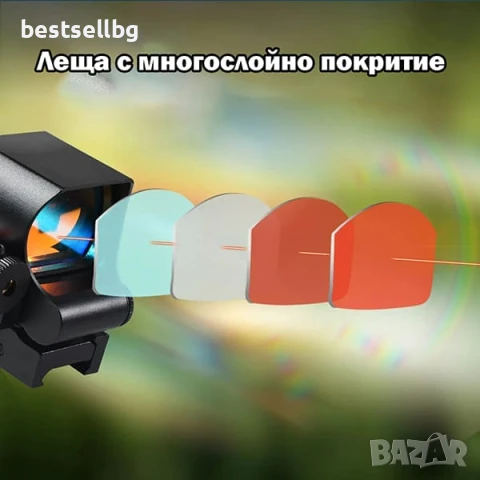 Тактически бързомер мерник с лазерен прицел за еърсофт въздушна пушка пистолет оръжие бързомерец, снимка 9 - Оборудване и аксесоари за оръжия - 50860862