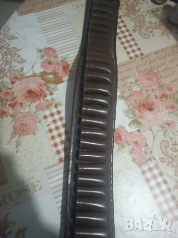 Патрондаш кожен 28 патрона естествена кожа, снимка 1